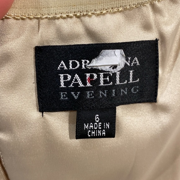 Adrianna Papell Strapless Lace Sheath Dress - Picture 9 of 9